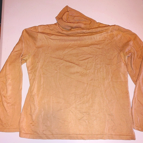 Concepts conrad c womens size large tan long sleeved turtle neck top - Picture 1 of 5
